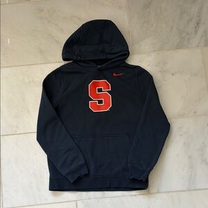 Nike Youth Syracuse Orange Navy Club Fleece Pullover Hoodie
